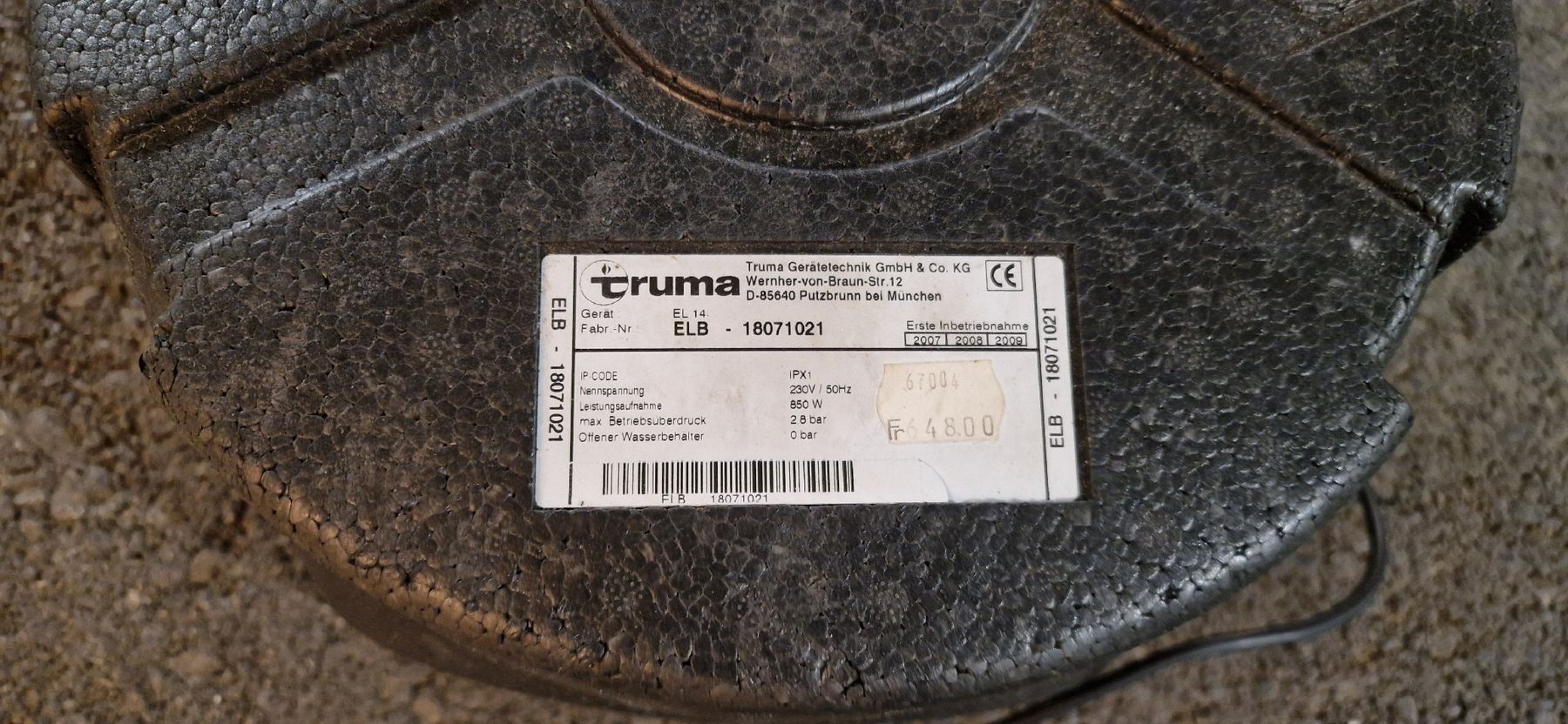 Truma Sanitari: chauffe-eau electrique TRUMA – Usato da Gland venduto da gre_hw6j 1