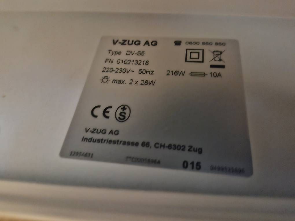 Hottes de ventilation: Dunstabzugshaube V-ZUG weiss – D'occasion à Wädenswil par Canubis 2