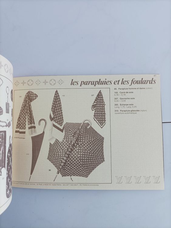 Catalogue Brochure LVMH Louis Vuitton malletier Paris 12/83