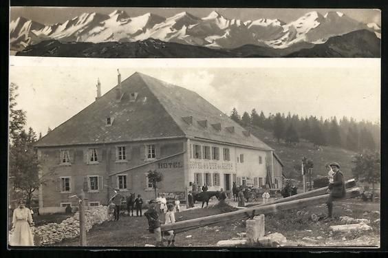 Cartoline postali: Cernier, Hotel de la Vue des Alpes, Prop – Usato da Berlin venduto da bartko-reher