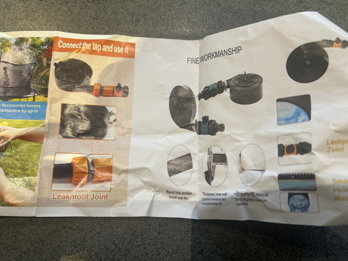 Rohre & Schläuche: Trampolin Sprinkler Bewässerungssystem neu – Neu und originalverpackt aus Mühledorf SO von Dania77 3
