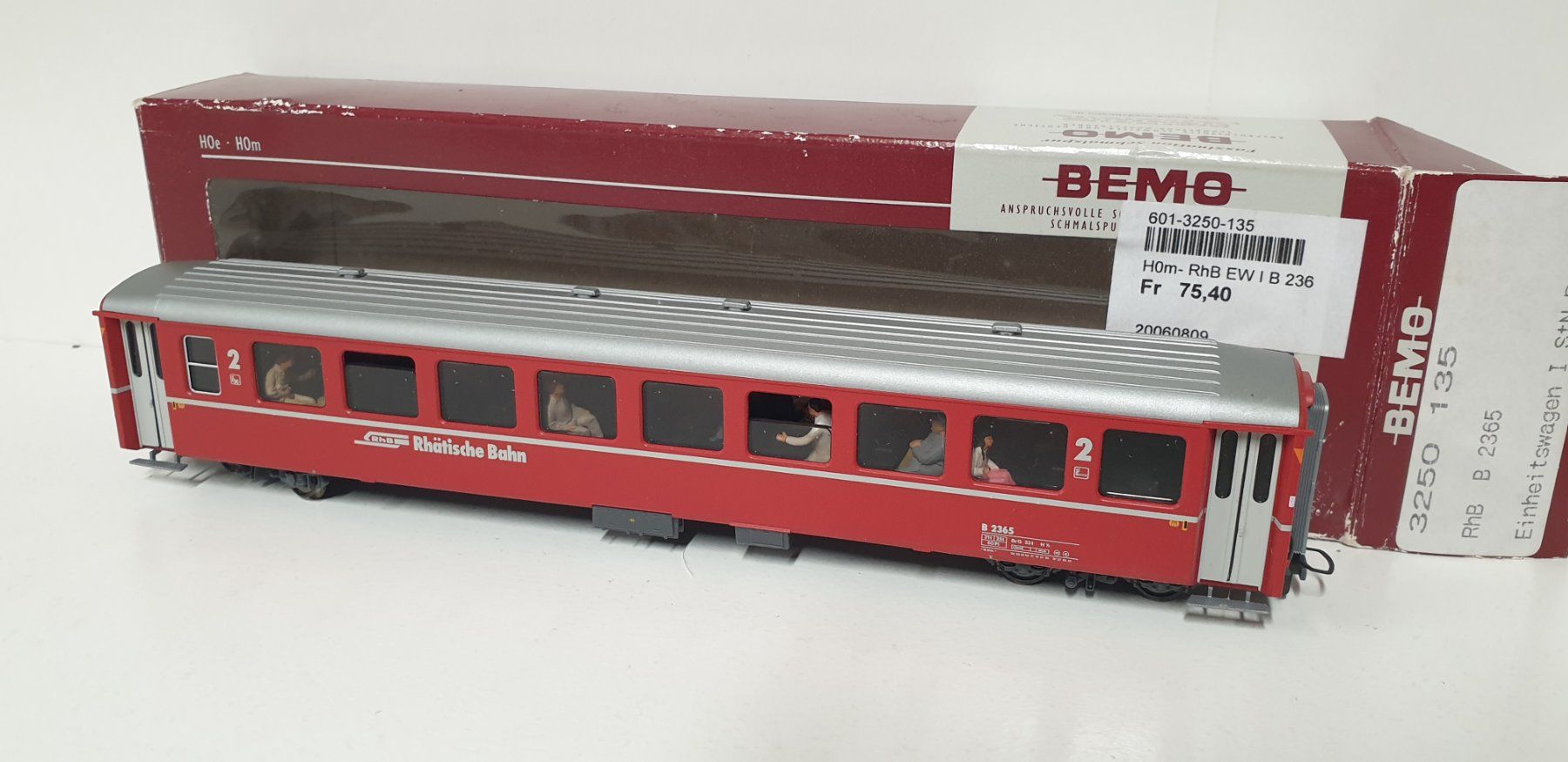 Bemo Modellini di ferrovie: Bemo RhB  Personenwagen Refit 3250 135 – Nuovo (secondo la descrizione) da Geroldswil venduto da TopTrain54 3