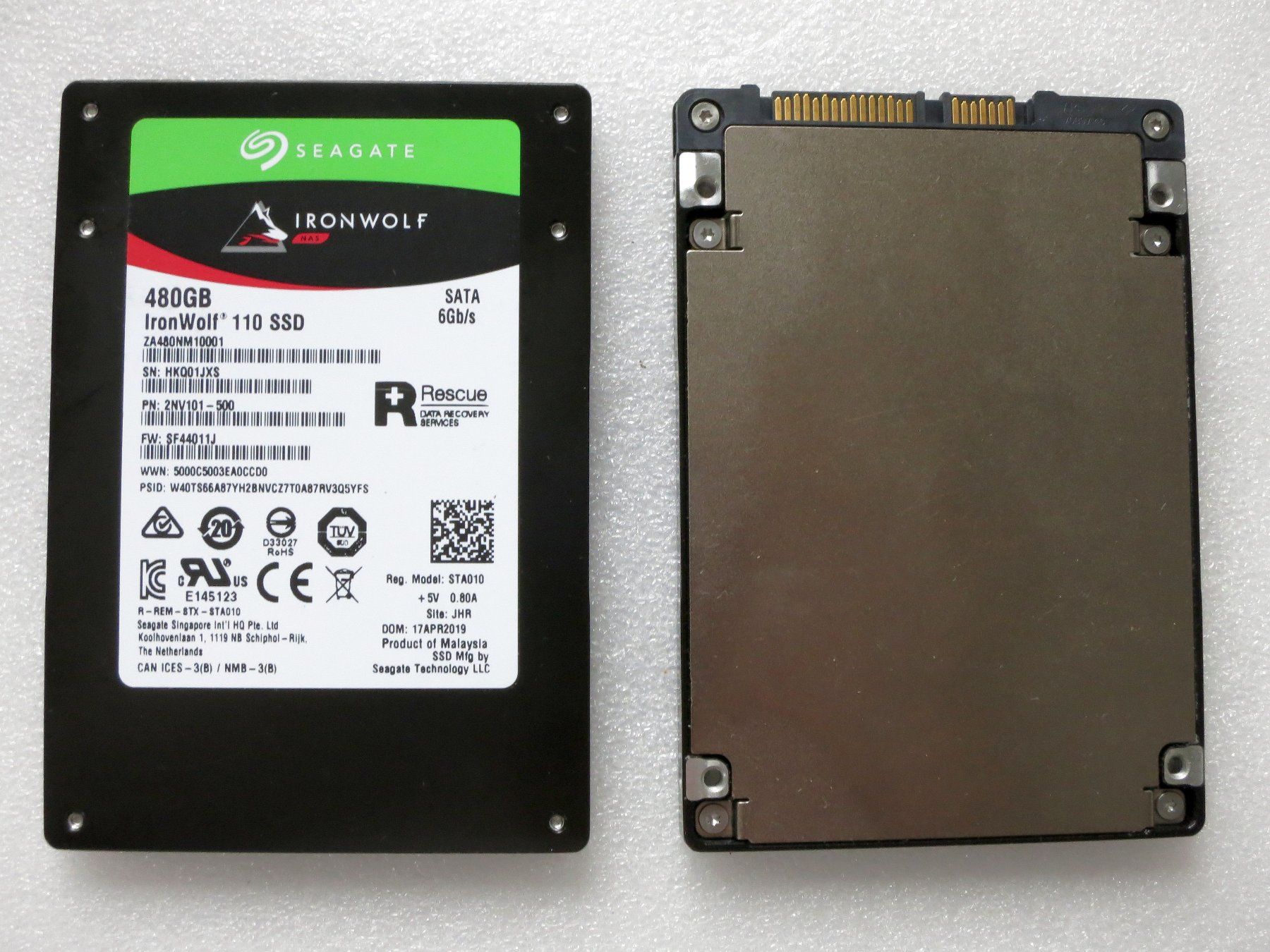 Seagate Dischi rigidi: NAS SSD Ironwolf 110 480GB 11067std – Usato da Neuhausen venduto da Juhui584 1