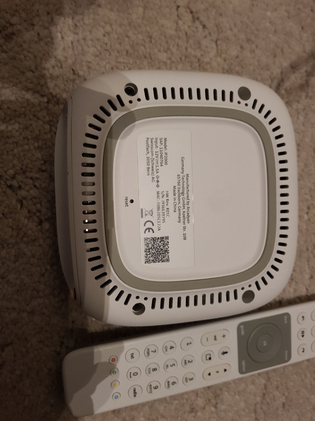 Swisscom Lettore multimediale & Streamer: Swisscom IP2000 TV Box – Usato da Gerlafingen venduto da diotech 2