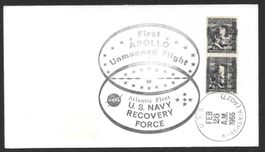 USA Sonderbrief Apollo 1 Bergungsschiff USS Kaskaskia 1966