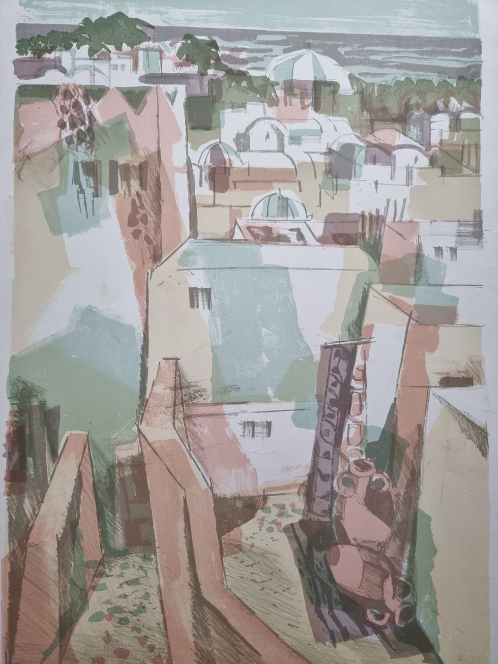 Grafica & Litografie: Walter SIMON (1914-2010) Lithographie handsigniert – Usato da Gersau venduto da grafik-kunst