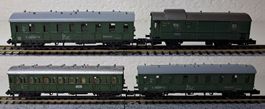 4 x Oldtimer Wagen DB Spur N von Trix ohne OVP