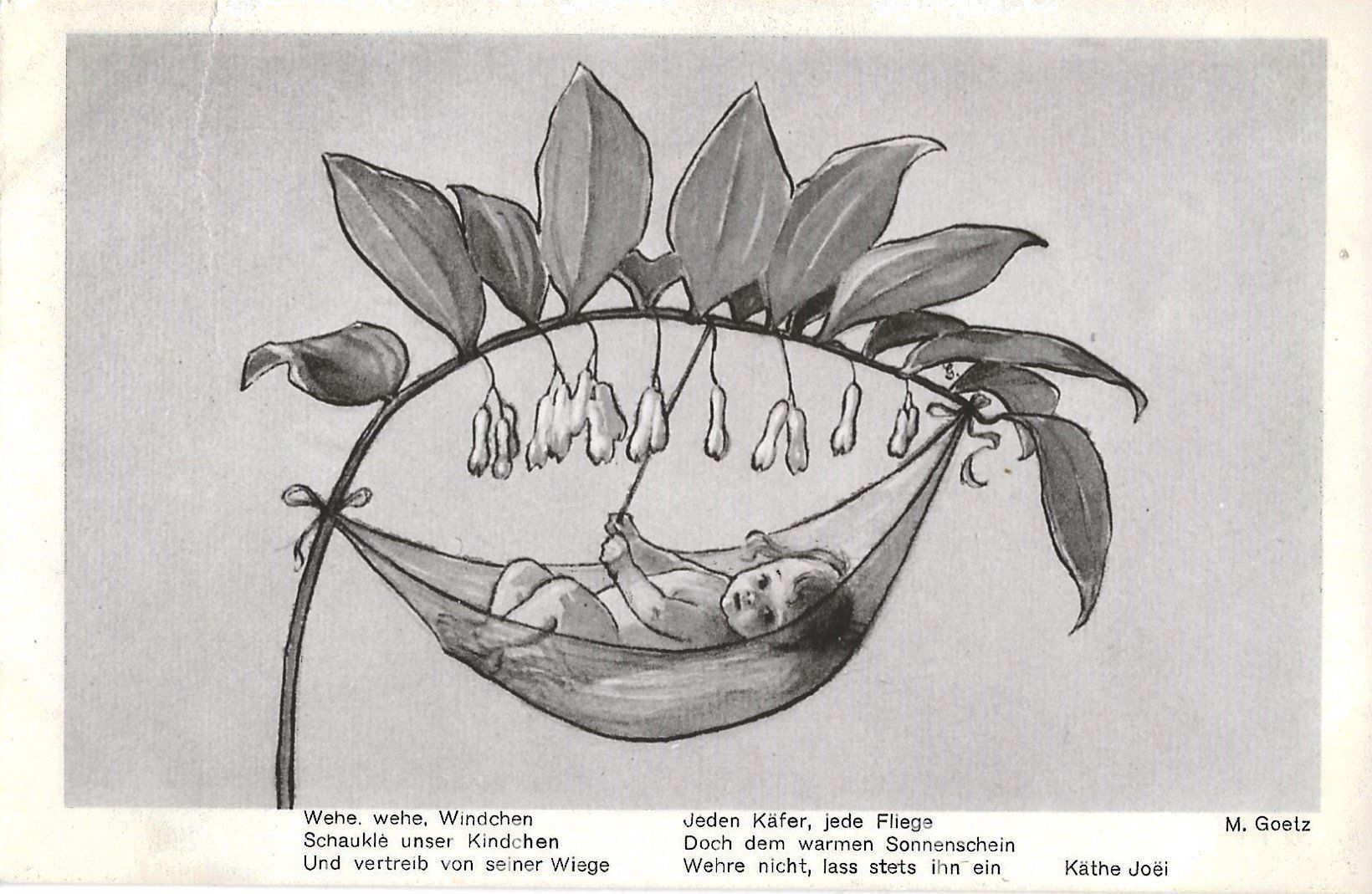 Cartoline postali: Blumen-Kind, M. Goetz, Künstler – Usato da Frauenfeld venduto da Merk52