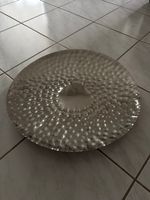 Deko Schale 60cm, Farbe silber, top Zustand