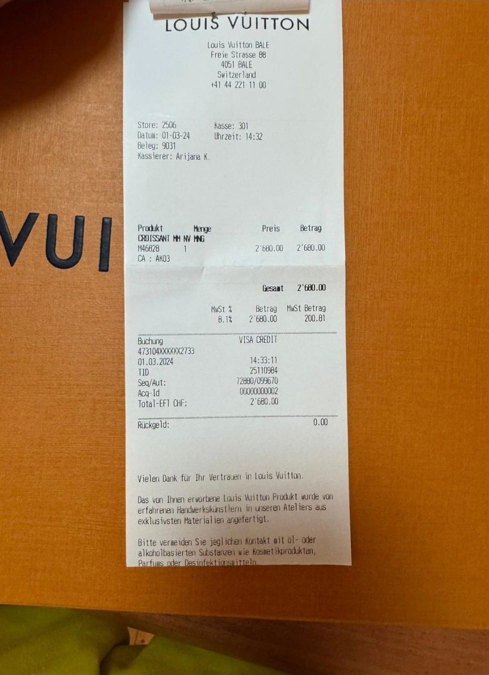 Louis Vuitton Borse da donna: louis vuitton croissant Neu – Nuovo e nell'imballaggio originale da Basel venduto da ssa_x5wz 2