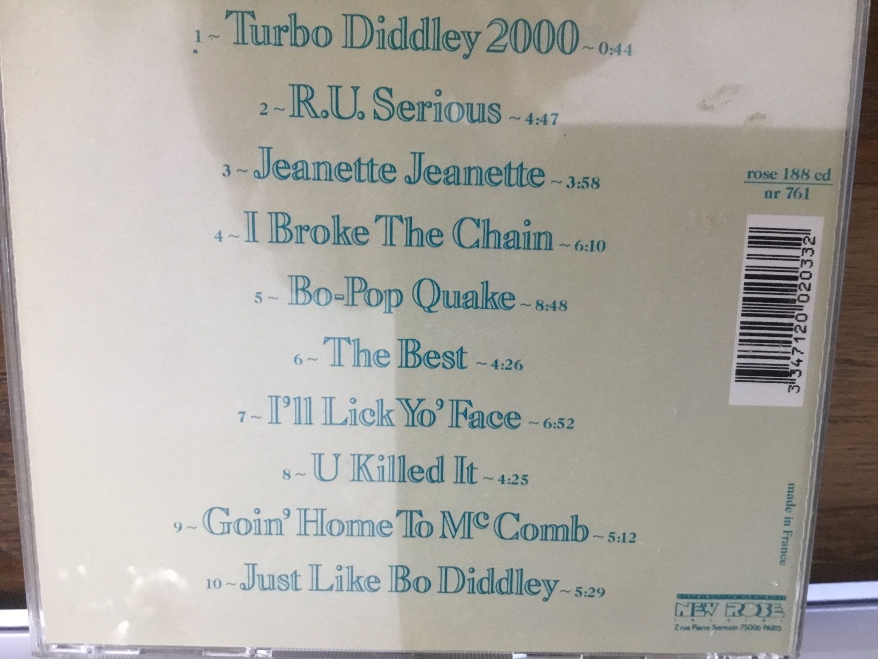 CD: Bo Diddley - Living Legend CD: – Usato da Thierachern venduto da sweden08 1