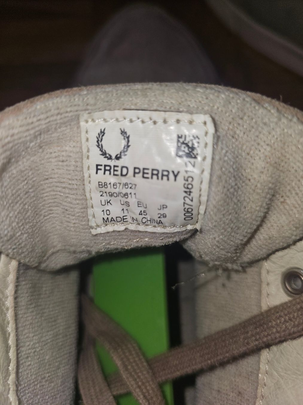 Fred Perry Herrenschuhe: Chaussure montante fred perry taille 45 – Gebraucht aus Bernex von Syssi57 5