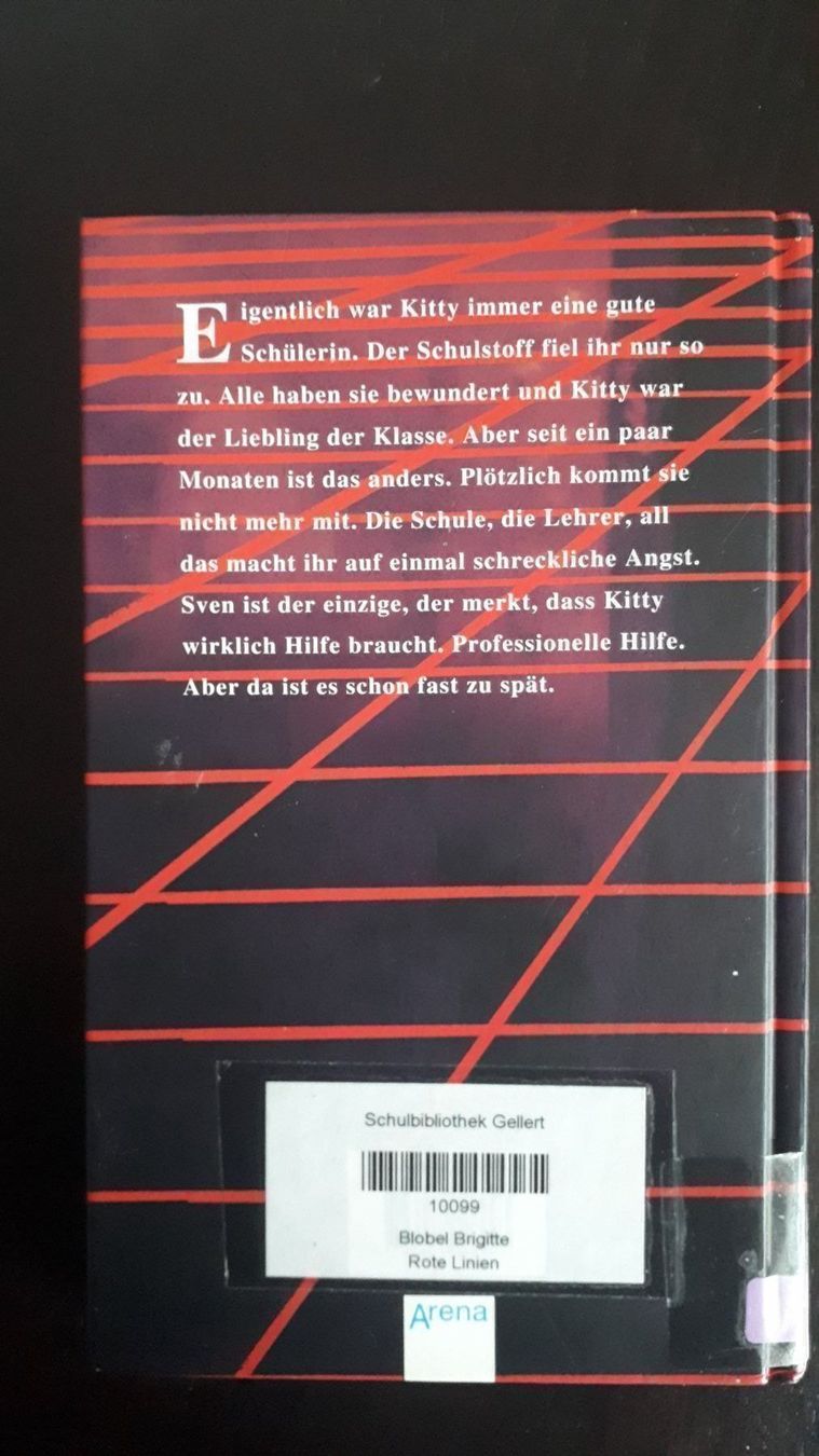 Libri: Brigitte Blobel  Rote Linien – Usato da Basel venduto da Alacant 2