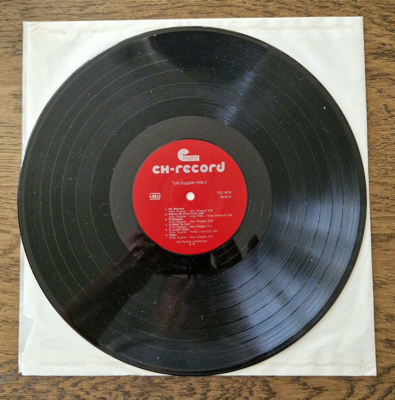 Dischi in vinile: Schallplatte Eugster, Original Autogramme, 1978 – Usato da Ebikon venduto da Donar50 2
