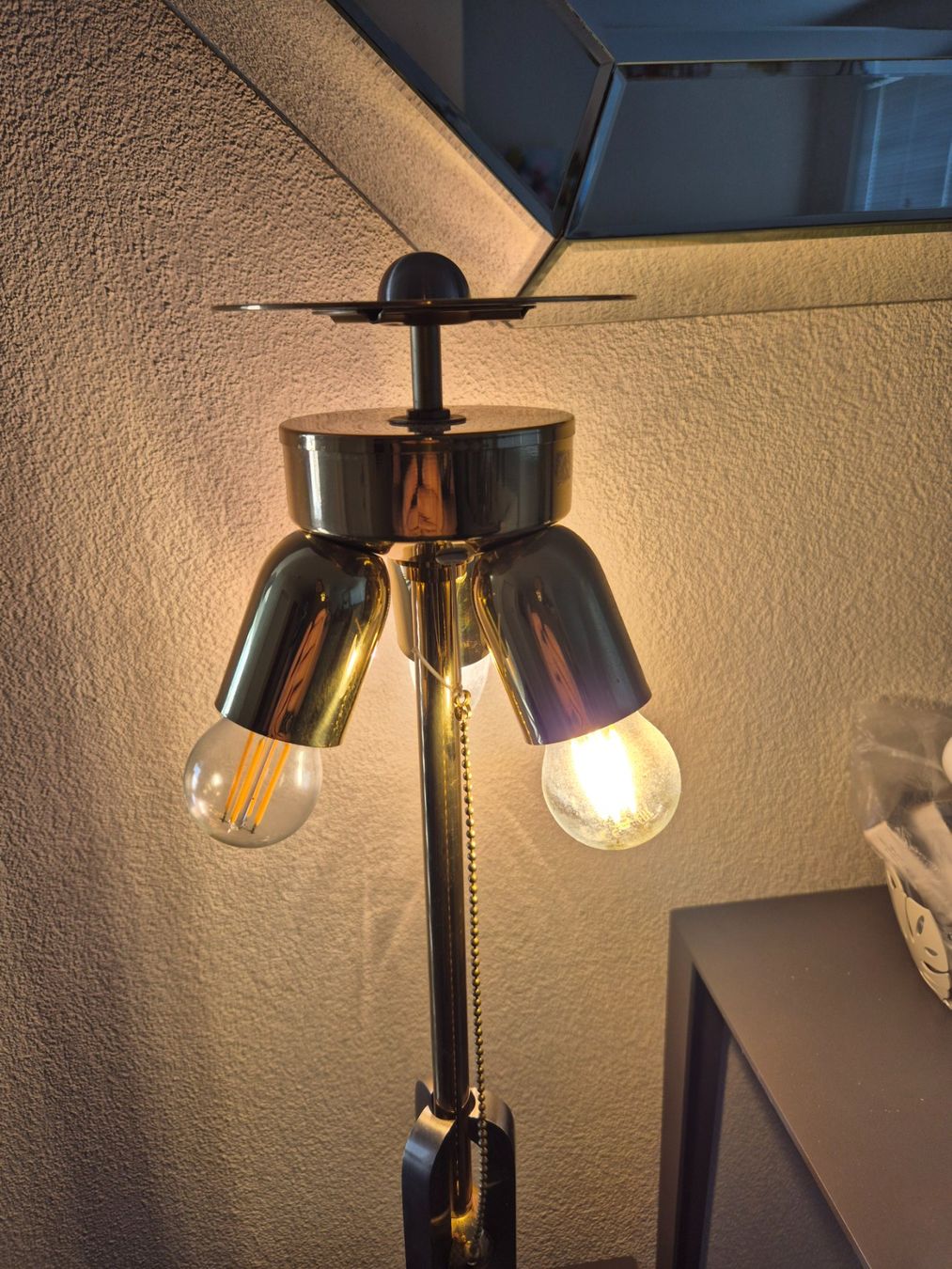 Lampade: Lampe de table laiton et métal Hollywood Regency – Usato da Fully venduto da tameab 5