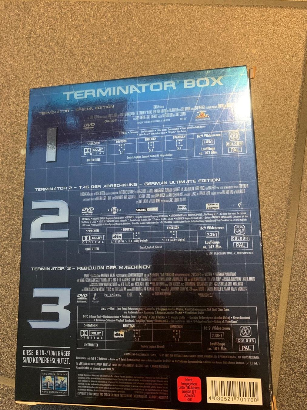 Alle DVDs: Terminator Box – Gebraucht aus Wangen SZ von foley 2