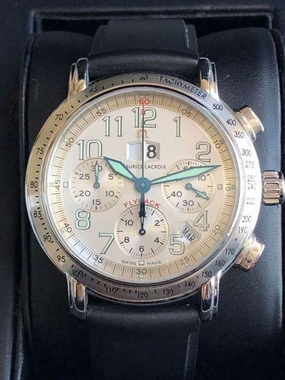 Maurice lacroix masterpiece sales flyback aviator chronograph