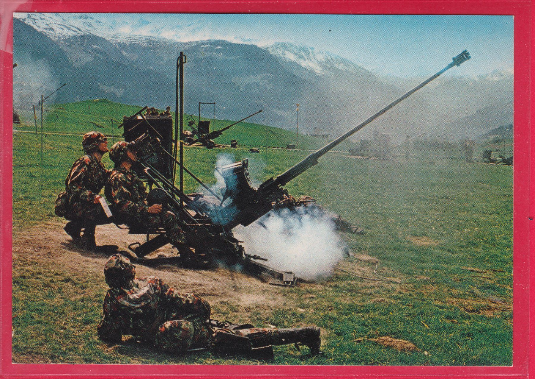 Cartoline postali: CANON DCA 20mm, 54, ARMEEPHOTODIENST – Usato da Oberrieden venduto da Gebirgsstelze