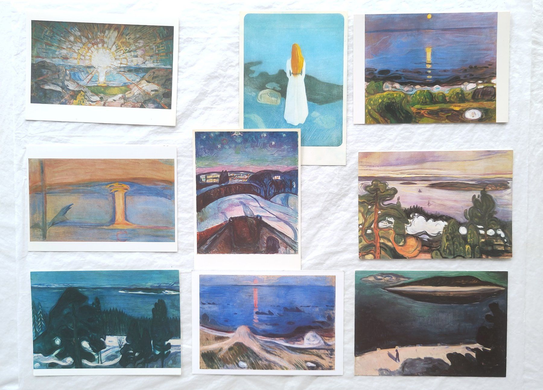 Cartes postales: 26 AK mit Kunst von EDVARD MUNCH – D'occasion à Pfäffikon ZH par rabali 3