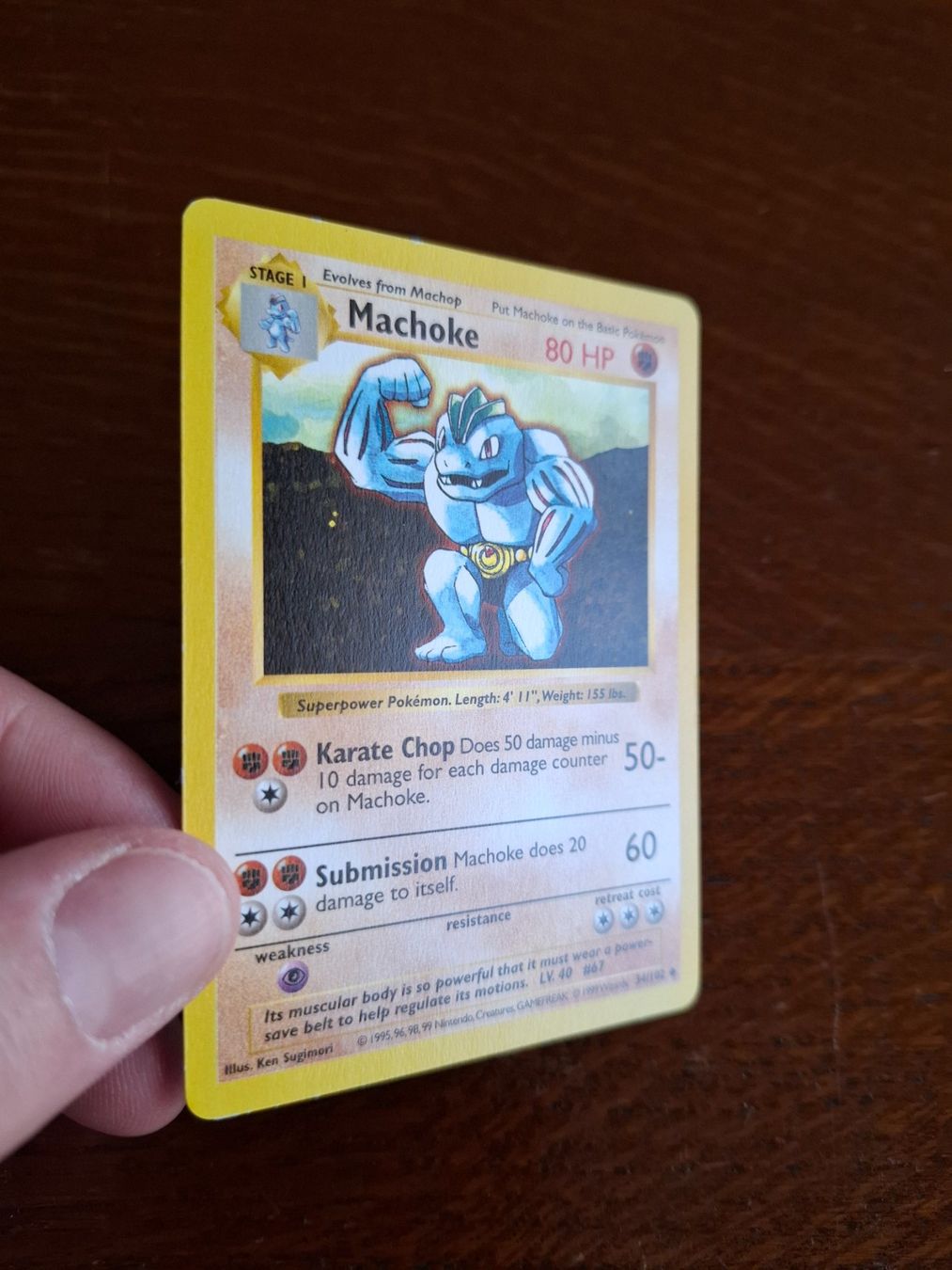 Pokémon Cartes à collectionner: Pokemon Machoke Base Set Shadowless 34/102 – D'occasion à Giornico par ale_lc8k 2