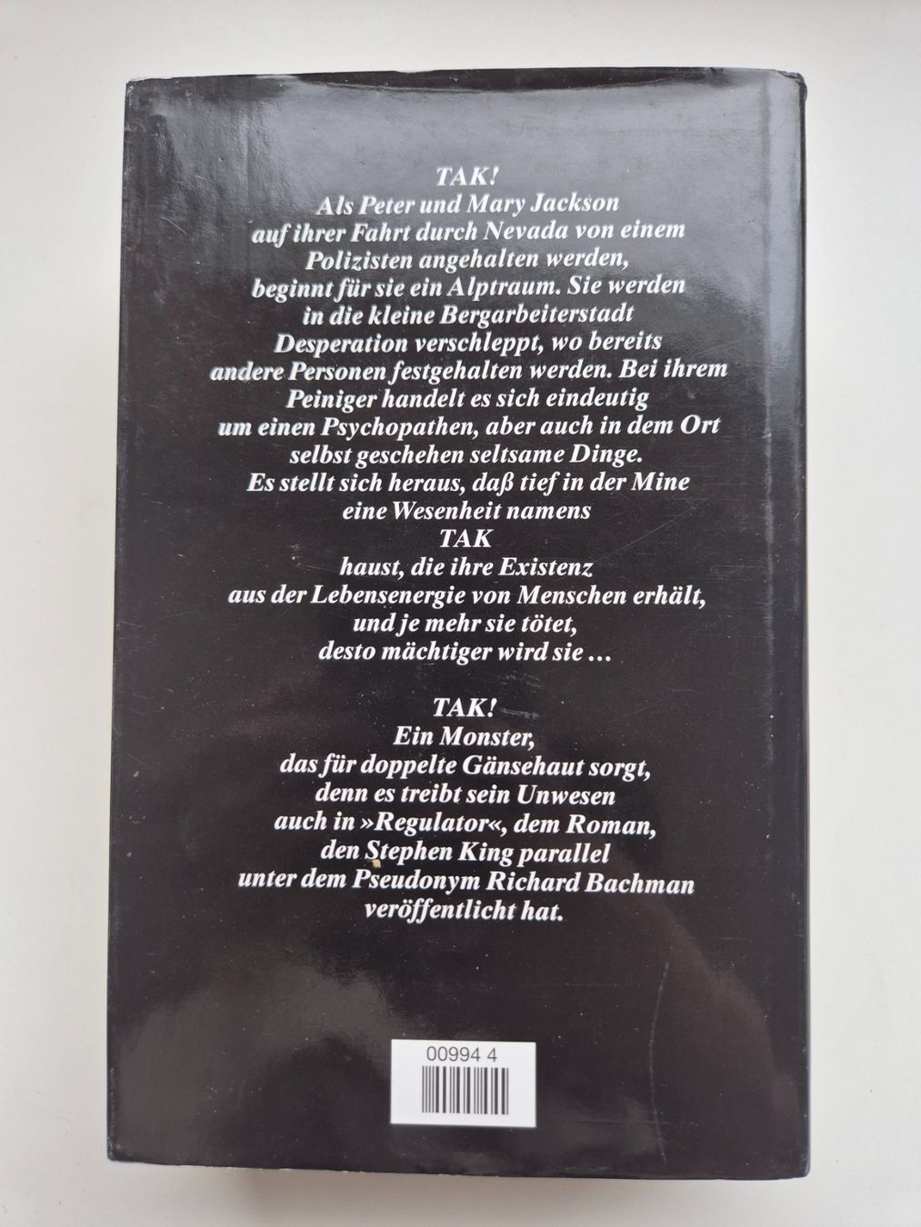 Bücher: DESPERATION    🐺🐍    von   Stephen King – Gebraucht aus Niederweningen von Obson 4