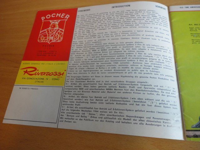 Pocher Modellini di ferrovie: Pocher Katalog 1964/65 – Usato da Wittenwil venduto da trixmartin 3