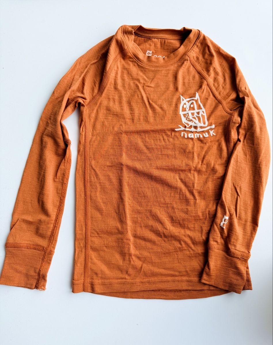 Namuk T-shirt: Namuk Uil Merino Langarmshirt – Usato da Bern venduto da Mr.LR