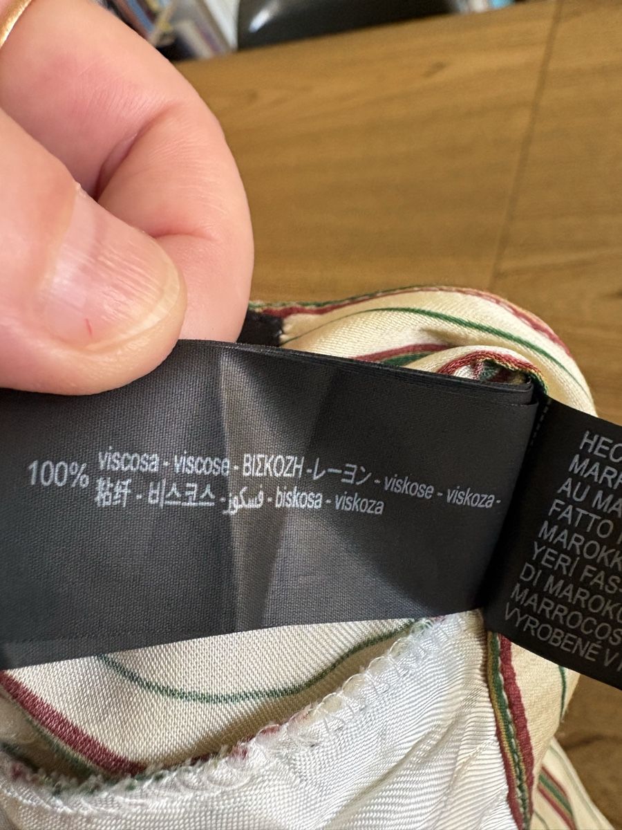 Zara Pantaloni: Hosen aus Viscose gestreift neu – Nuovo (secondo la descrizione) da Zürich venduto da Altnic 4