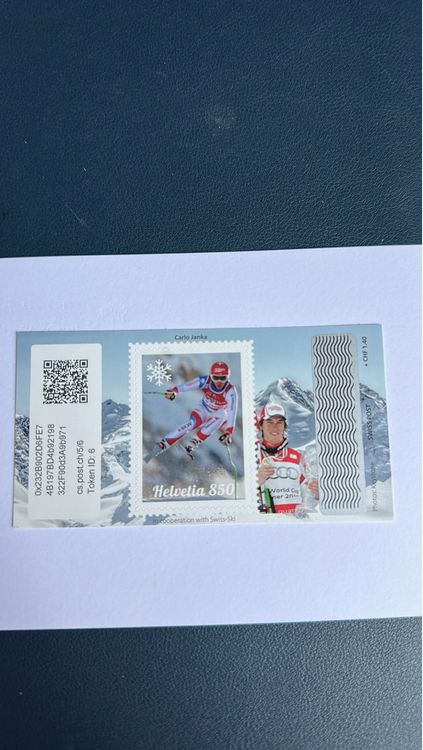 Tutti i francobolli: Exklusive Briefmarke Carlo Janka - Swiss-Ski Edition – Nuovo (secondo la descrizione) da Obfelden venduto da Faha2000