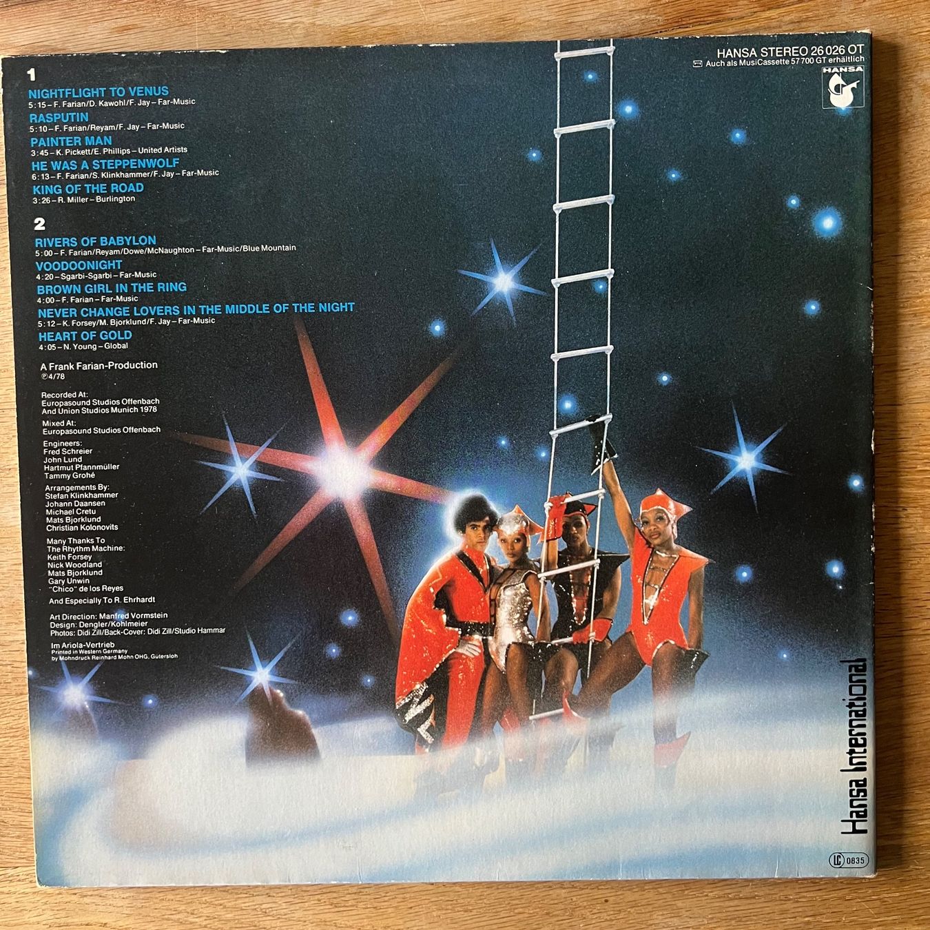 Dischi in vinile: Boney M. - Nightlight To Venus / 1. D-Press. 1978 – Usato da Gais venduto da soundcave57 1