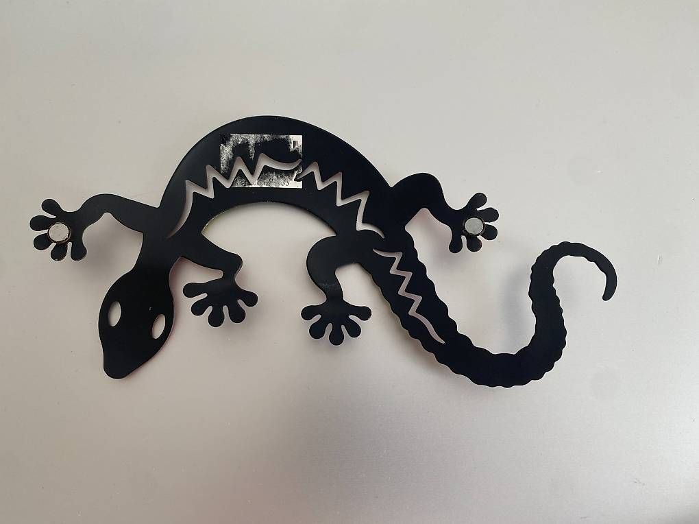 Figuren: Gecko aus Metall mit Magnet – Gebraucht aus Gerolfingen von Regenbogen88 1