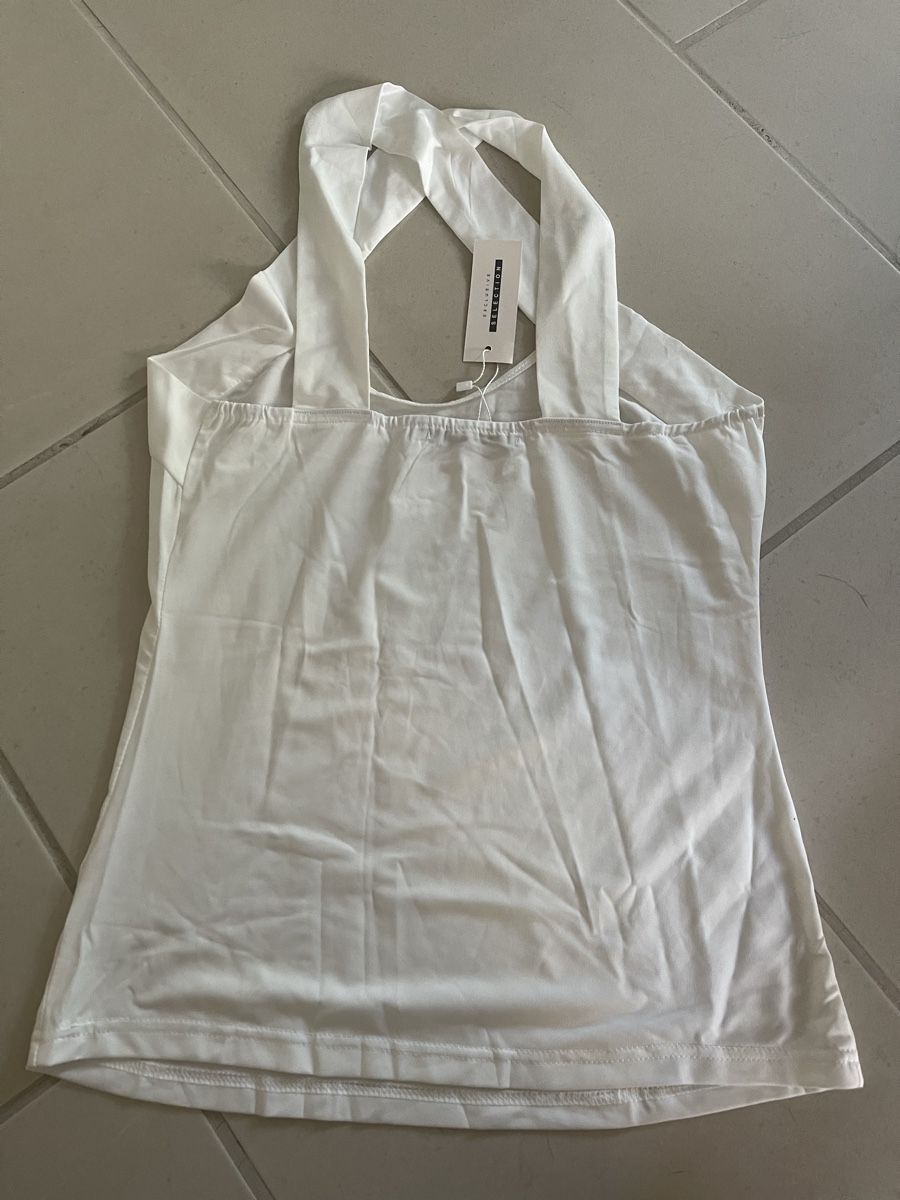 Top: Weissed Top ganz Neu Gr S – Nuovo (secondo la descrizione) da Bassersdorf venduto da Sandy456 4
