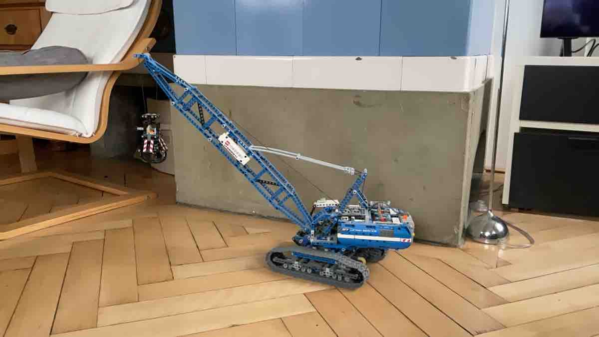 Lego Spielzeuge: Lego Technic Kran blau – Gebraucht aus Maschwanden von MG_2006