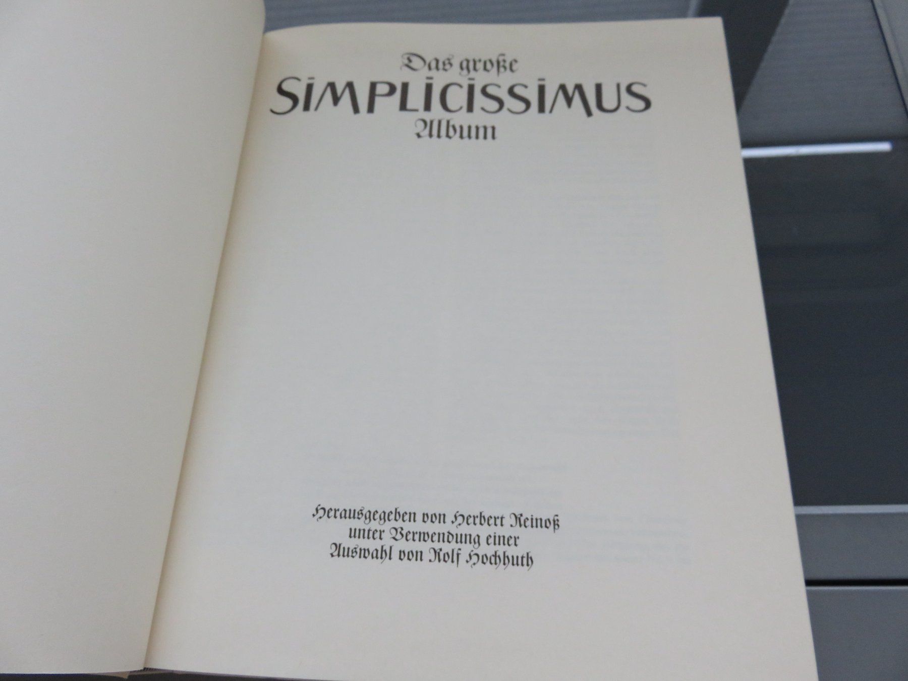 Bücher: Das grosse Simplicissimus Album – Gebraucht aus Lachen SZ von portofino01 3