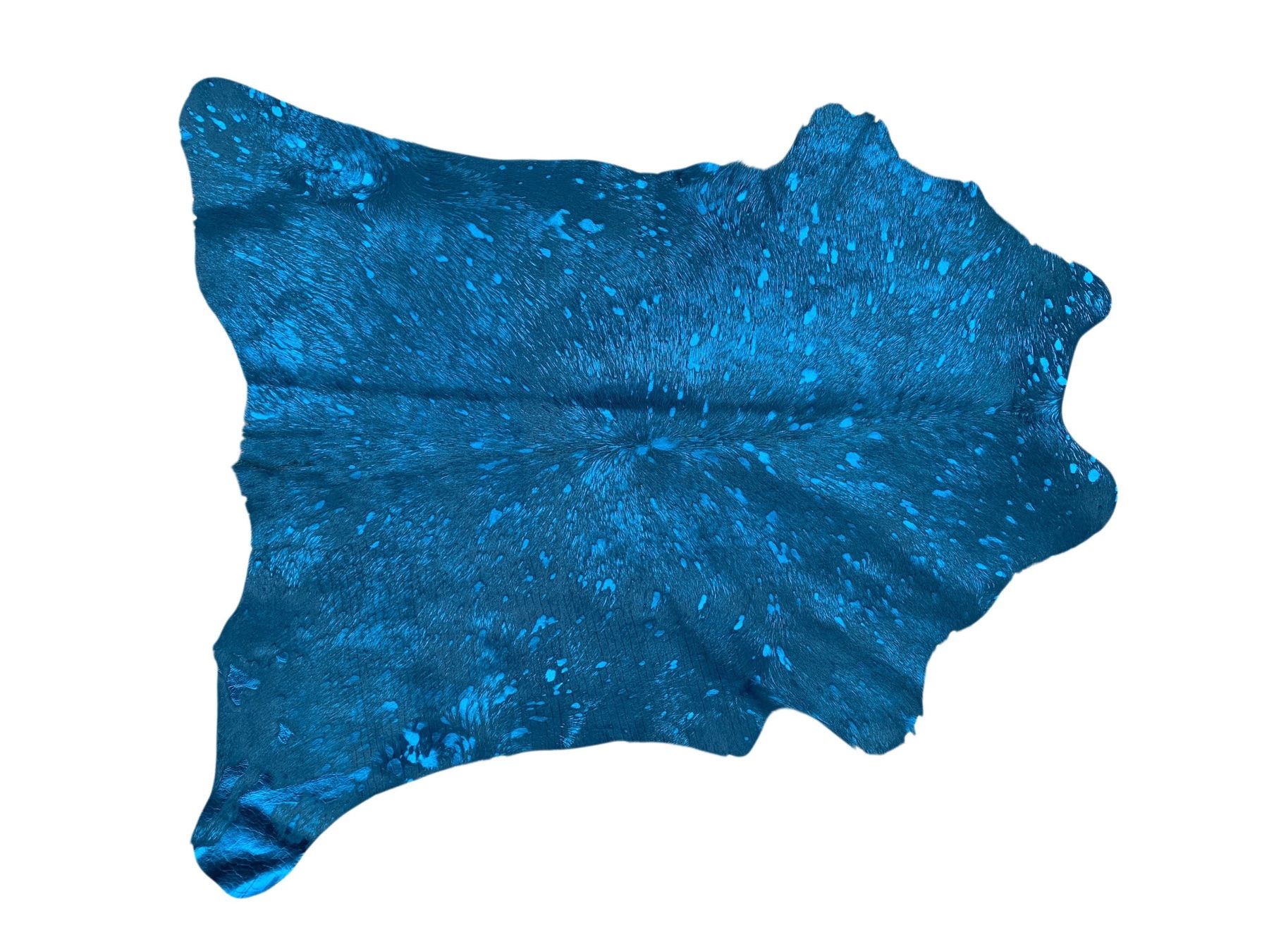 Tappeti: echtes Kalbfell Blue metal – Nuovo e nell'imballaggio originale da Arbedo venduto da patagonialeatherrugs