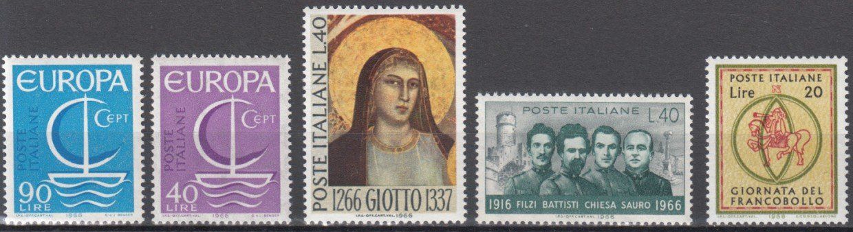 Alle Briefmarken: Italien 1966 postfrisch – Gebraucht aus Bürglen TG von StampGraf 2