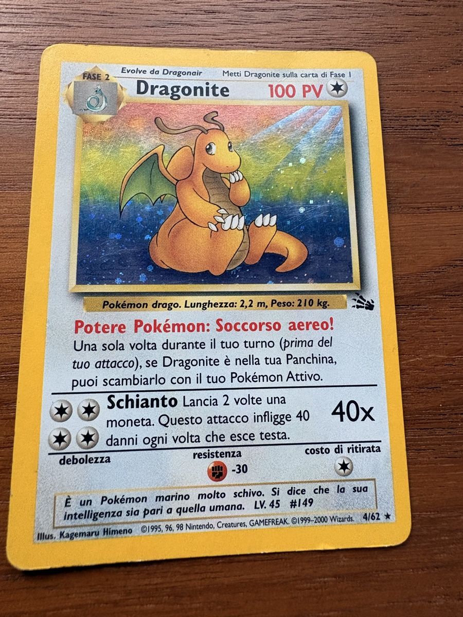 Pokémon Sammelbilder & Trading cards: Dragonite fossil holo – Gebraucht aus Versoix von MelyN