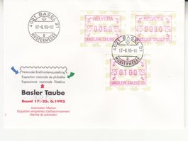 SBK ATM 10  FDC  Basler Taube