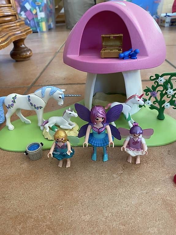 Giocattoli: Playmobil Pilzhaus mit Feen und Einhörner  – Usato da Henggart venduto da Chlungele 1