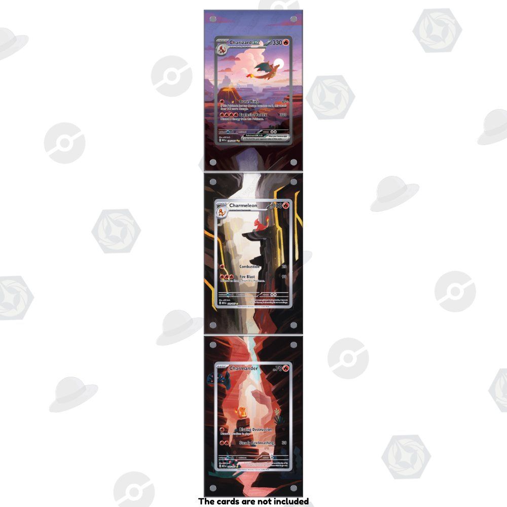 Pokémon Carte collezionabili: Charmander, Charmeleon, Charizard 151 – Pokémon Display Case – Nuovo e nell'imballaggio originale da Canobbio venduto da TreasureCollect