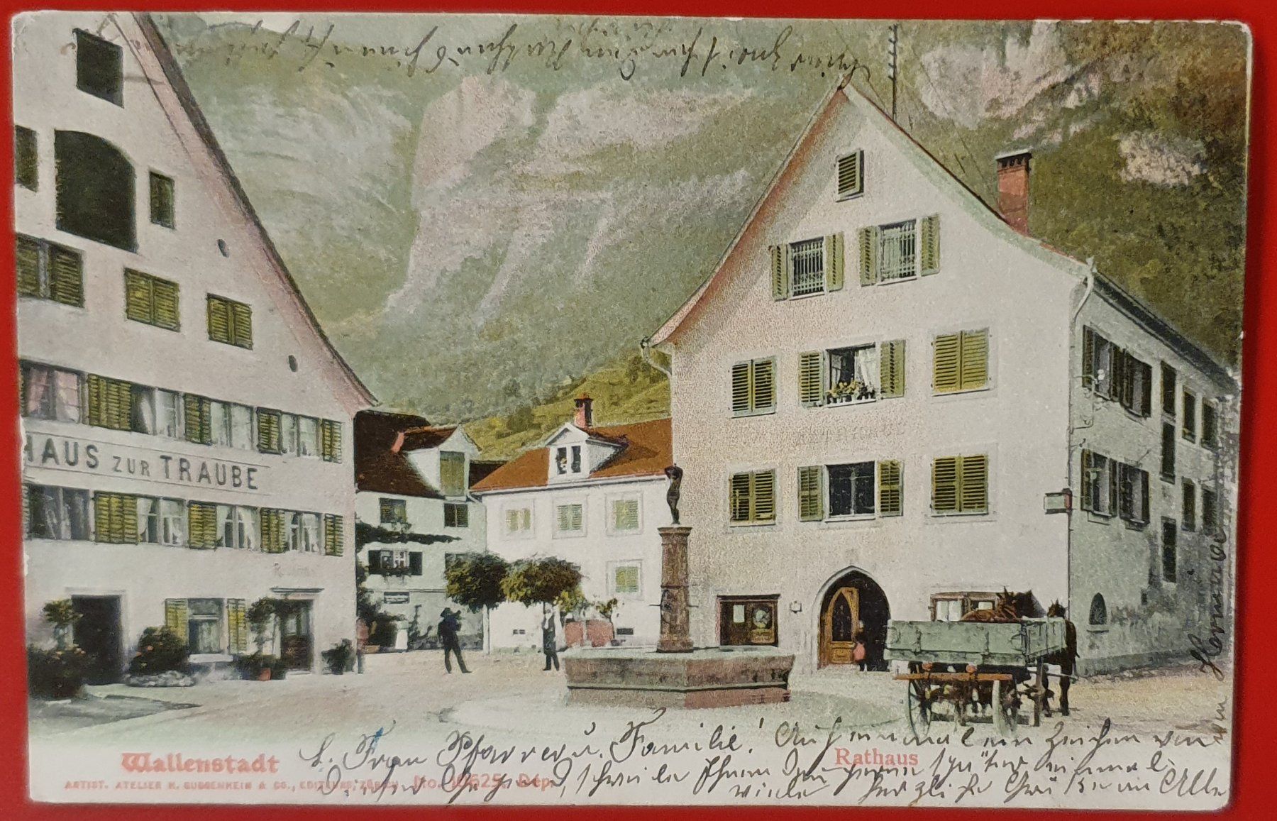 Cartoline postali: Wallenstadt 1905 - Rathaus – Usato da Kreuzlingen venduto da Rschweiz1
