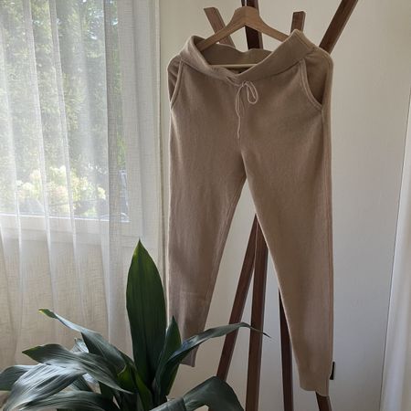 Strickhose Hose Cashmere Kaschmir Cachemire XS Camel