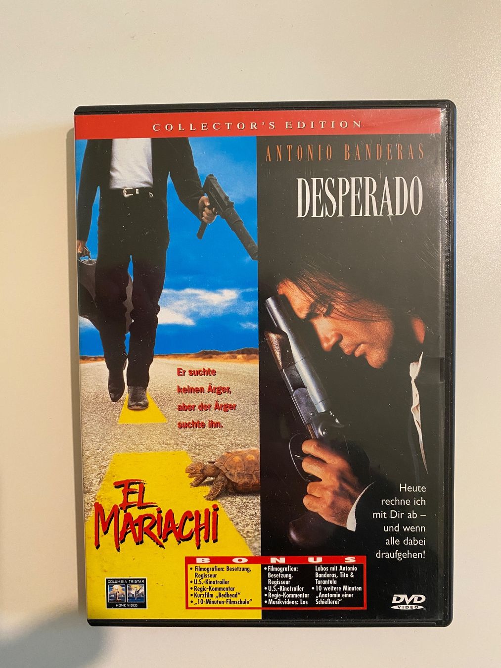 Alle DVDs: El Mariachi + Desperado – Gebraucht aus Zürich von Wim-Broccoli