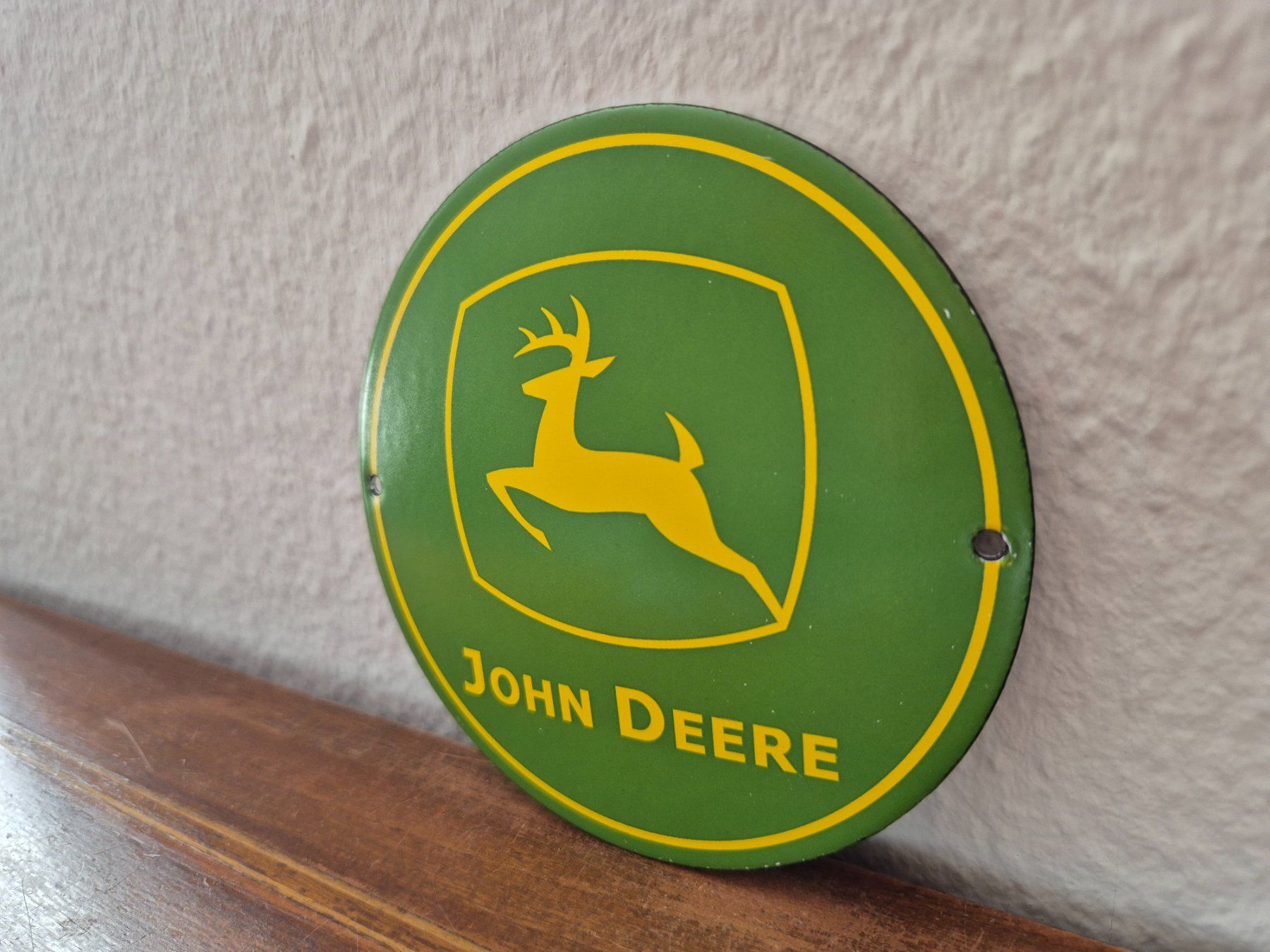 John Deere Schilder: Emailschild John Deere Traktor Werkstatt Logo Emaille Schild – Neu (gemäss Beschreibung) aus Schaffhausen von pfanis09 3