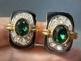 Vintage Ohrringe Clips Luxus Modeschmuck  