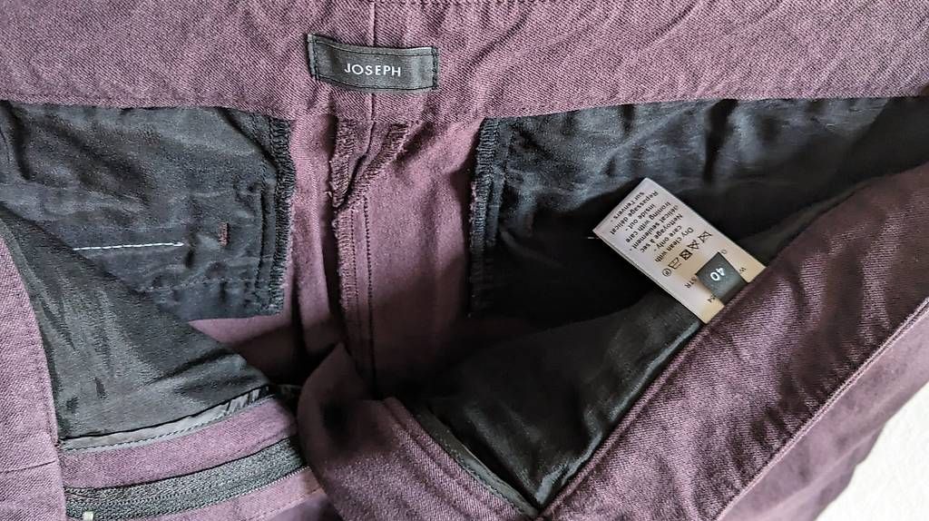Pantaloni: JOSEPH lila stretch Hose Gr. 40 – Usato da Thalwil venduto da kat_d85f 1