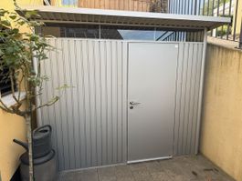 Biohort Avantgarde A5 Gartenhaus Silber