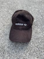 Vintage Adidas Corduroy Cap Dark Brown 100% Cotton