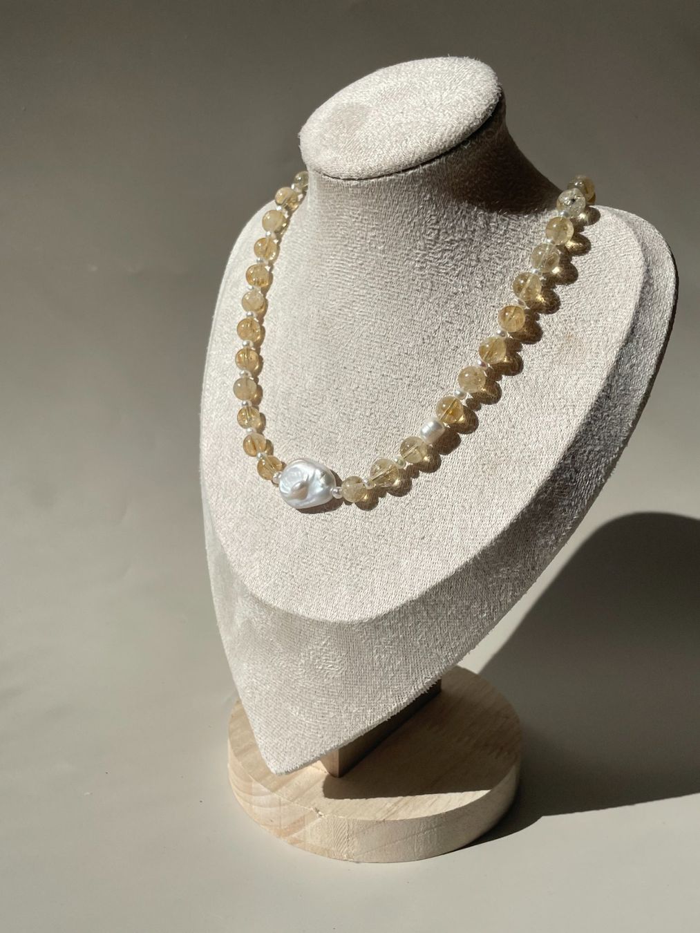 Catenine: Echte Citrin Barockperle Kette Handarbeit&Geschenkidee – Nuovo e nell'imballaggio originale da Schiers venduto da sisikristall 6
