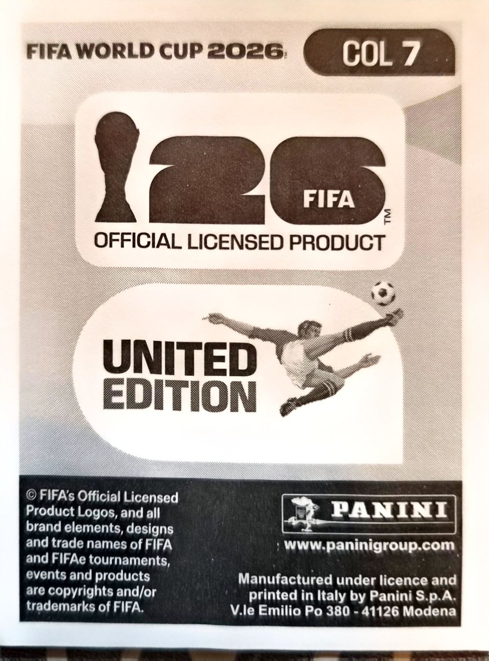 Panini Carte collezionabili: Carte FIFA World Cup 2026 COL 8 – Usato da Clarens venduto da rim_g98y 1